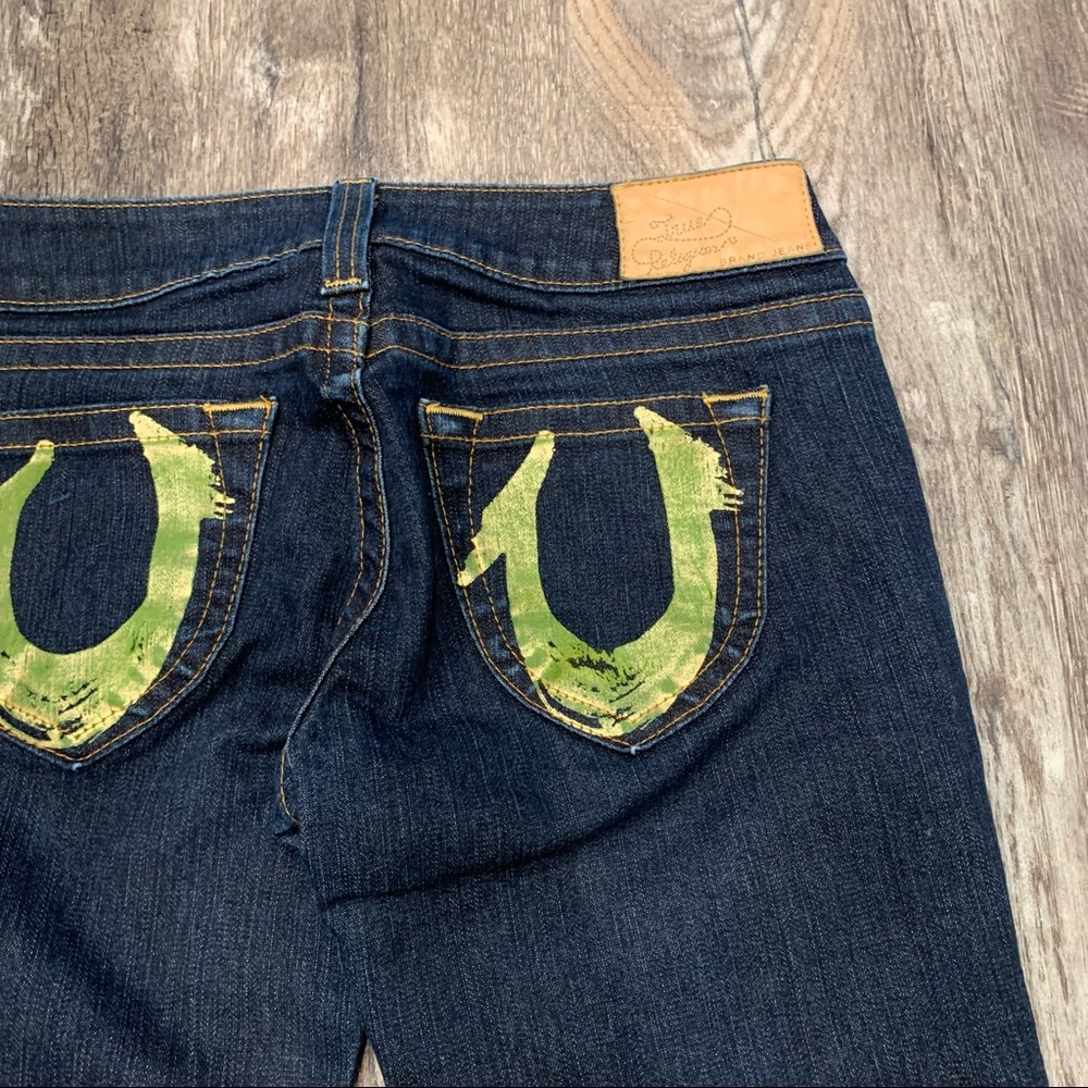 True Religion Dark Wash Bootcut Jeans in Size 30